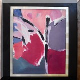 A10a. “Shadow Catchers - Contemporary Trees” by Panken. 29.5” x 25.5”